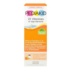 Pediakid 22 Vit Oligo-Elem Sp Abric Or 250Ml