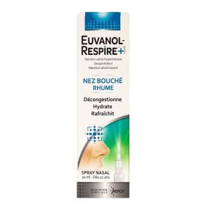 Euvanol Respire+ Spray Nasal Nez Bouché Rhume Fl/2