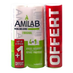 Amilab Stick Labiale 3X3.6Ml Dont Un Offert