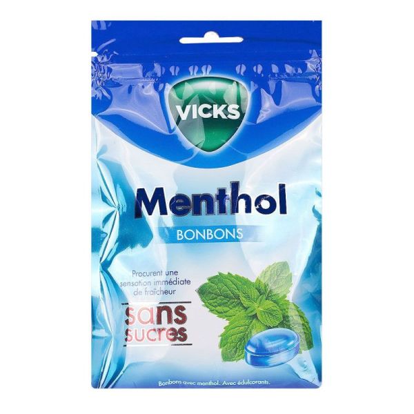 Vicks Ss Suc Bonbon Menthol Sach/72G