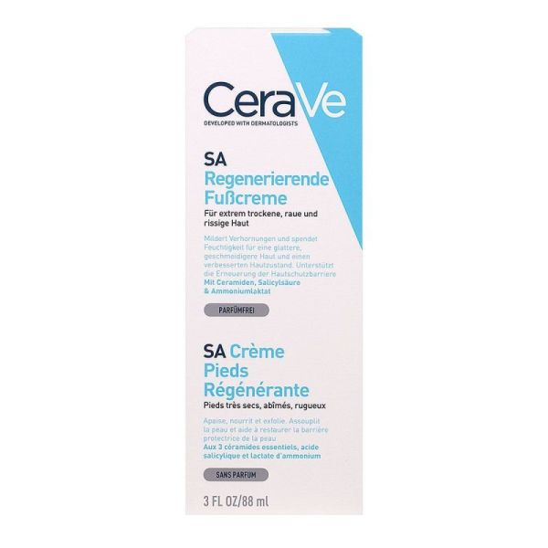 Cerave Cr Pieds Régénér T/88Ml