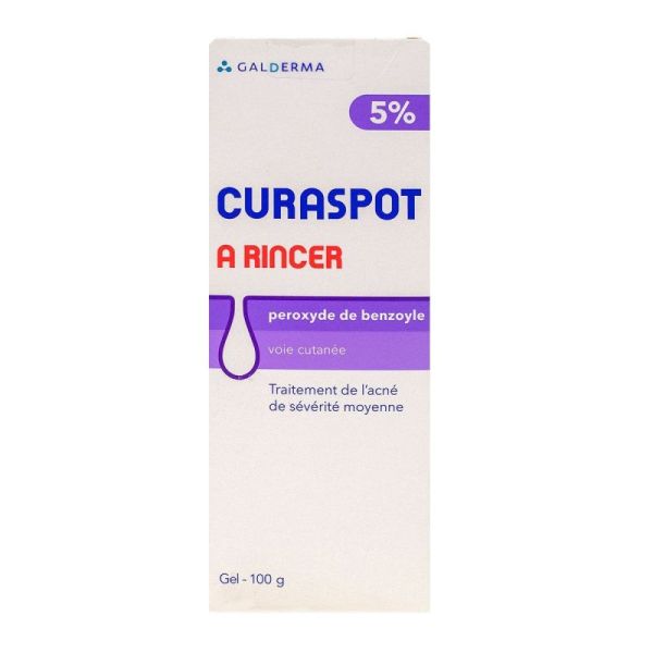 Curaspot 5% gel à rincer acné 100gr