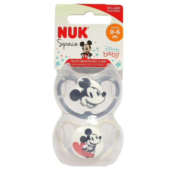 Sucet Nuk Phys Silic 0-6M Mickey 2